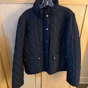 JCREW Black Quilted Jacket